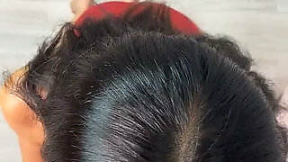 Horny Petite Brunette Sucks My Cock and I Cum in Her Mouth