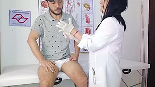 Patient Tries To Hide Erection From Nurse