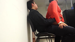 I can't wait any longer and we're having sex in the office!