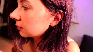 Jessy funny amateur teen brunette toying