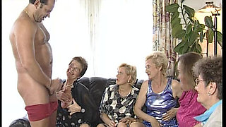 German Grannies Are Here to Suck His Cock Together
