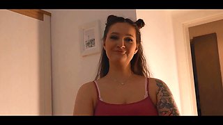 Daddy4k. she went into her boyfriend's stepdaddy's room to say goodnight and have xxx
