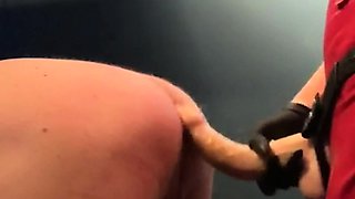 Redhead Latex Mistress Self Strapon