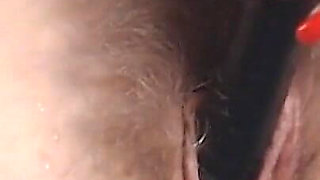 Close up Fucking with Black Dildo