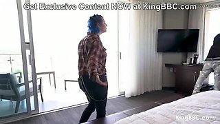 Blue Haired Xoe Grim Takes Big Black Cock From Louie Smalls at KingBBC