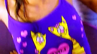 Stepdad secretly gives cute skinny teen Lou hard ass fuck