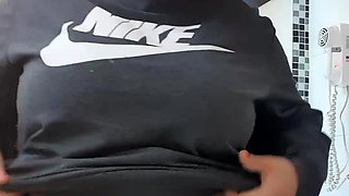 Pregnant amateur wife banged deep doggystyle in the shower