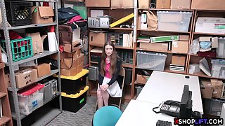 Mature grandmother and teen got punished for stealing