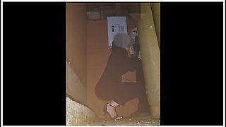 Company Year-end Party. Married Woman Gives Blowjob In A Corner Of The Party