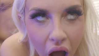 Blonde Bimbo Slut Bad Bella Fucks BBC Neighbor