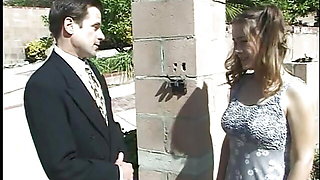 Horny teen gets fucked outdoors