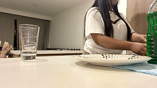 Latina with Huge Breast Is Shy to Fuck Her Boss