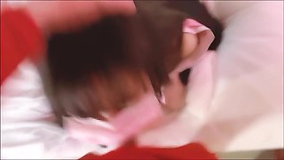 18yo Japan teen in Kimono sucks duck and gets prone boned