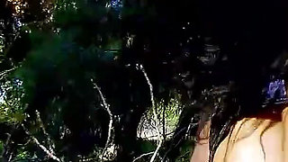 Teen Lolly with big boobs and glasses fucked outdoor by step brother
