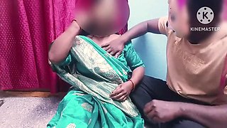 Step sister gave a great blow for her step brother when no one at home and take his cum on her tits - full tamil audio
