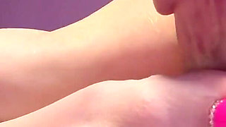POV Close up Footjob Cumshot Sexy German Feet Toes