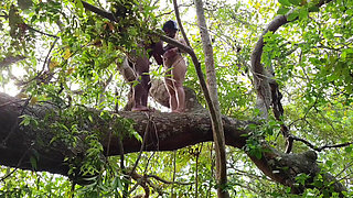 A Buddy Grabbed Me in the Woods and Rammed His Cock Hard Into Me, Cumming Deep Inside My Ass