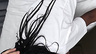 Closeups, POV - Interracial Taboo Sex, Stepdad and Ebony Stepdaughter