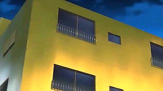 Student boy fucks shy schoolgirl and busty teacher - HENTAI
