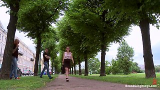 Busty blond Fantasizes of Being Snatched off the Street and Gangbanged