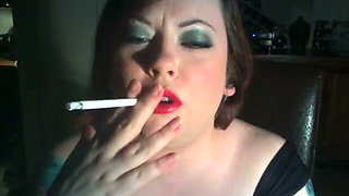 Naughty Nanny Will Fill Your Lungs with Smoke - Smoking BBW