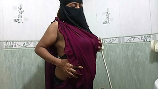 Desi stepmom milks her stepson on video call and shows off her pussy juice
