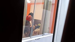 Secretary Brunette Latina Fucks Boss - Spy Cam Cheating Wife Moaning Hard