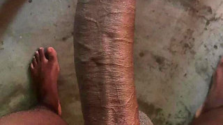 6 inches throbbing in my hand... stroking hard and fast because I can't hold back anymore.