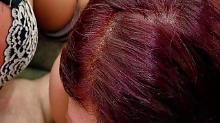 Sharing My Step-sisters: Redhead & Blonde Taking It Hard in the Ass
