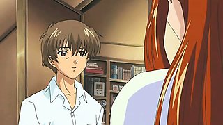 Hot hentai mistress fucks her curious slave