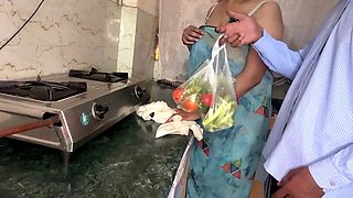 Newlywed bhabhi Priya let neighbors boy fuck on Kitchen Stand because he refused to payment for vegetables