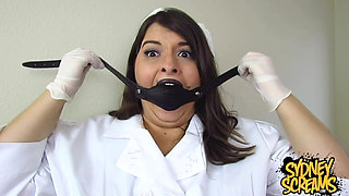 Gagged Nurse Sydney Begs - HD Wmv
