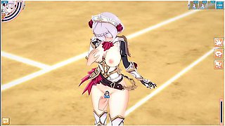 [hentai Game Koikatsu! ]have Sex With Big Tits Genshin Impact Noelle.3dcg Erotic Anime Video