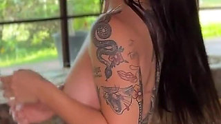 Pool Day! Young Colombian Woman Gets Fucked at Her Neighbor's Country House!