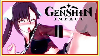 Car Toon In Genshin Impact - Mona In School Uniform