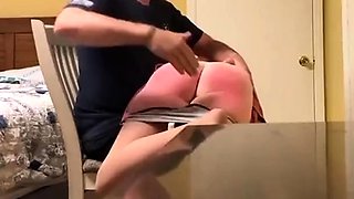 Erika spanked in pantyhose