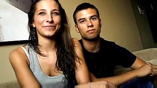 Shy Amateurs, young sexy pair get dirty.