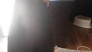 Amateur Woman Has Fun Trying on Clothes and Cutting Them