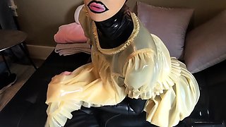 Bondage fetish solo toying hussy