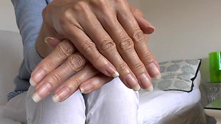 Classy Summer Mitts and Long Fingernails, Introduced by Chick Victoria Valente