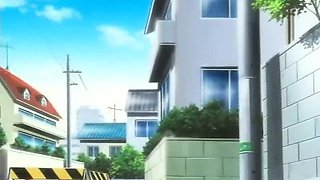 Hot hentai babe in purple lingeria smoking and teasing a