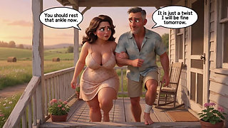 Unexpected Passion Awakens Grumpy Mother-in-law During Countryside Getaway Trip - Ai Generated