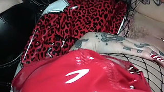 Latex-clad Street Slut Fucks a Stranger's Big Cock