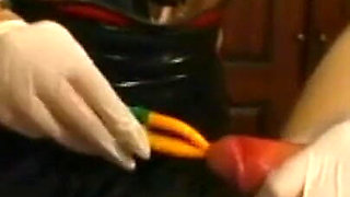 Dominating penis punctures