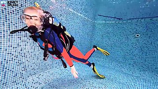 Lucy Laurens Underwater Lesbian Scuba Instructor POV Pussy Fuck Seduction