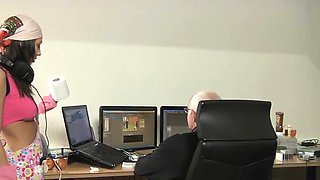 Romanian maid fucking with her old boss