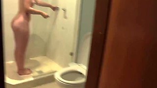 Stepbrother Towel Prank Turns into Hard Riding Session for her big ass