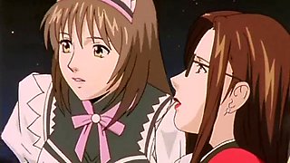 Masturbating anime babe has a hard orgasm