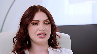 Redhead Apras Shy Tight Pussy Welcomes Horny Dick