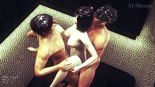 AI Shoujo Japanese beauty Nonomi fucks Bruce Lee in realistic 3D animated sex with multiple orgasms UNCENSORED SUBTITLES
